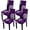 Purple, variant on Modern Stretch Dining Chair Covers Removable Washable Spandex Slipcovers for High Chairs Kitchen, Dining Room, Hotel, Ceremony 2/4/6PCS Chair Protective Covers (Purple, SET of 4)