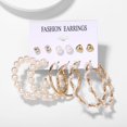thumbnail image 4 of Conjunto De Pendientes De Cristal De Perlas De Mariposa Elegante Para Mujer Accesorios De Moda Joyería, 4 of 4