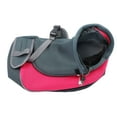 thumbnail image 3 of Bolsa de transporte para mascotas de malla transpirable, portátil, de un solo hombro, para viajes al aire libre, color rosa y rojo, 3 of 14