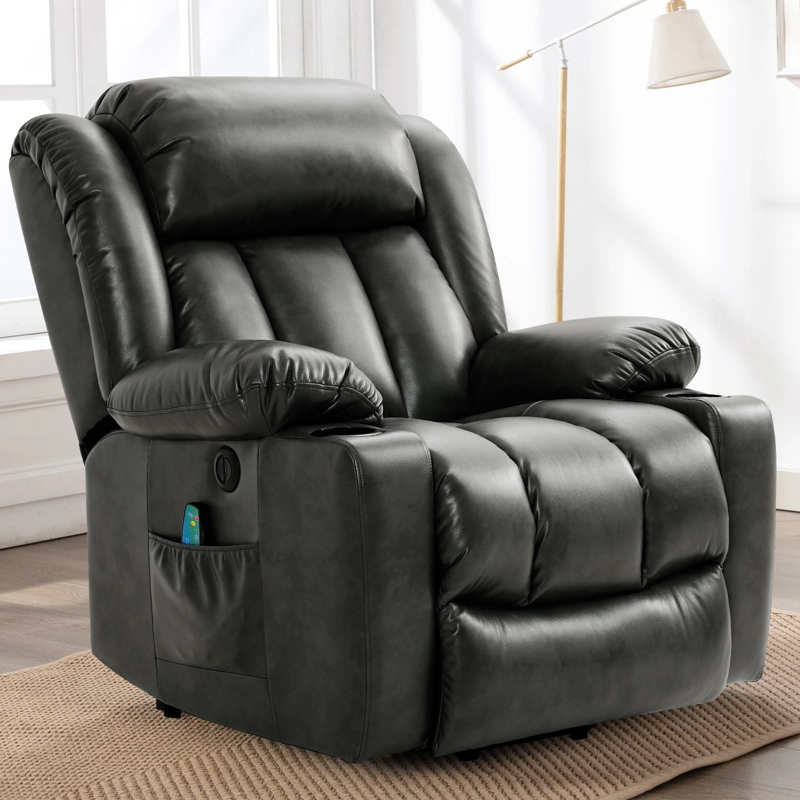 BALICHUN Large Power Lift Recliner Chair with Massage and Heat for
