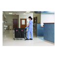 thumbnail image 5 of Two-Compartment Collapsible X-Cart, Synthetic Fabric, 2.49 cu ft Bins, 24.1" x 35.7" x 34", Black/Si | Bundle of 2, 5 of 5