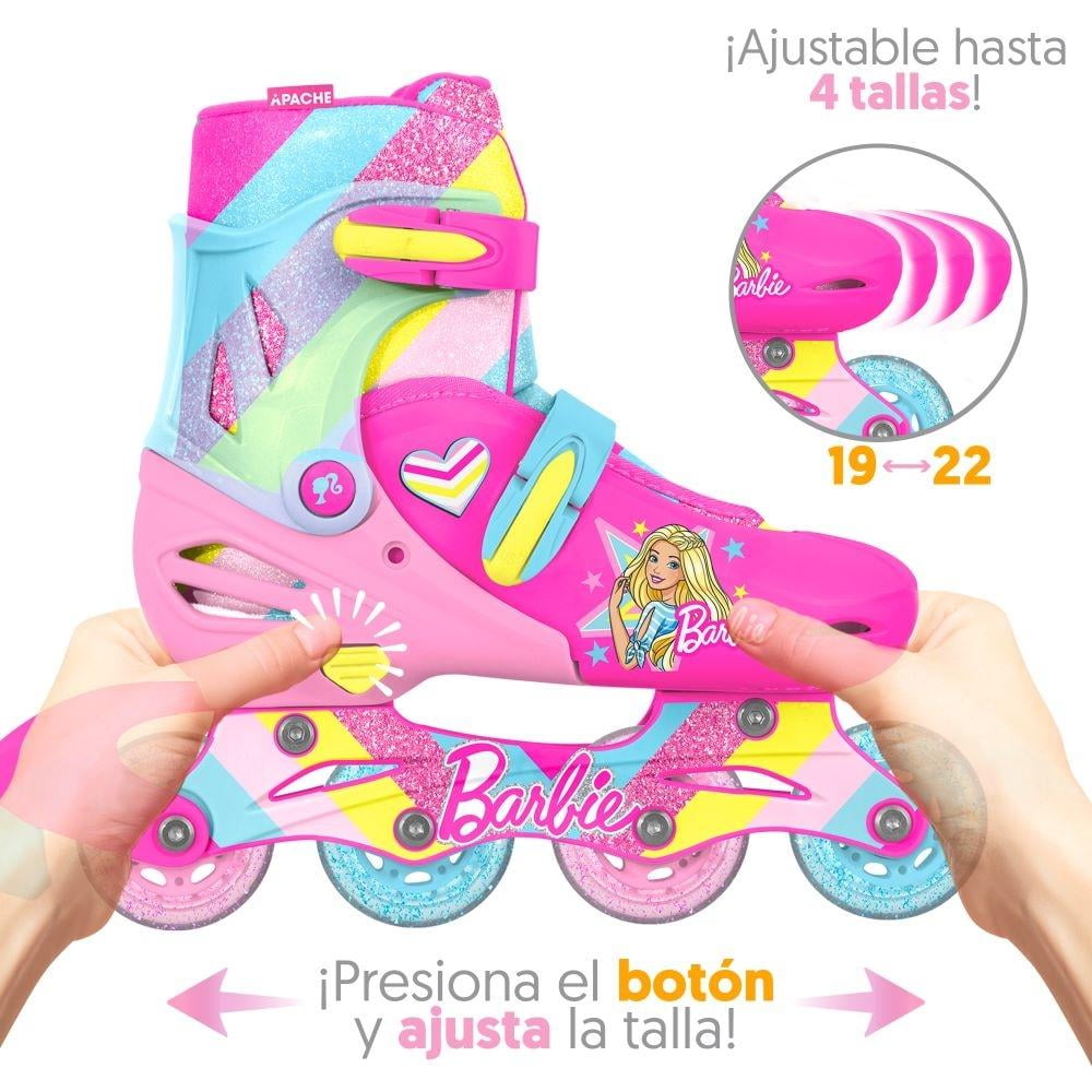 Patines Apache Barbie en línea Talla ajustable 22-25 Walmart en