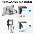 thumbnail image 3 of Pipishell Soporte de montaje en pared para TV inclinable con certificación UL de perfil bajo para la mayoría de televisores curvos planos LED LCD OLED 4K de 23 a 55 pulgadas de hasta 99 lb máx. VESA 4, 3 of 5