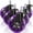 Purple Transparent, variant on Ycvsad 2" Office Chair Wheels Heavy Duty Replacement, Mute Rotating Desk Chair Caster Wheels,Safe for All Floors Including Hardwood,Universal Standard Stem Size Fits 99%, Set of 5