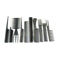 thumbnail image 5 of Techtongda Pro Salon Hair Set Profession Hairdressing Plastic Barbers Brush Combs Set Black 10 pcs, 5 of 14