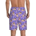 thumbnail image 3 of Easygdp Pugs and Flowers Men's Short Pajama Pants, Sleep Shorts, Household Pants, Casual Pants with Pockets - X-Large, 3 of 9