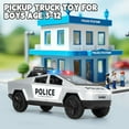 thumbnail image 6 of Toy Trucks Police Car Toy for 3+ Year Old Boys 1:32 Police Pickup Truck Toys with Lights and Siren Sounds Diecast Metal Toy Car Model Birthday for Kids Age 3-12, 6 of 7
