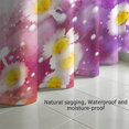 thumbnail image 5 of 72x72 Inch Fabric Shower Curtain Waterproof Polyester, Daisy Floral Print, 5 of 6