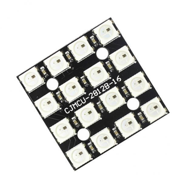 jinwen 2xWS2812B Bande 4x4-LED 5050 RGB pour r3 AVR Pilote LED en Couleur 2 Pcs