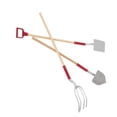 thumbnail image 2 of Kokiya 3Pcs 1/12 Scale Miniature Gardening Tools Dollhouse Gardening Tools Pretend Play Argent, 2 of 9