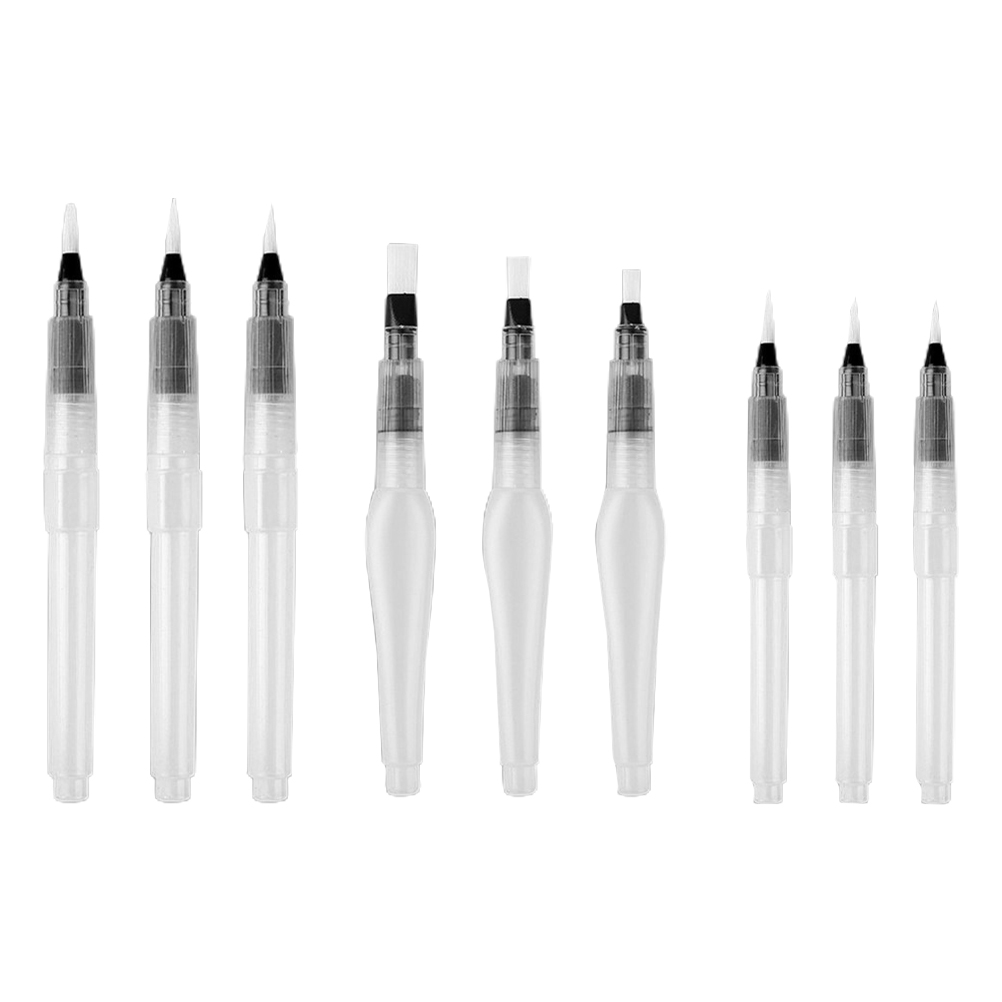9pcs Arts Ink Pen Fountain Pen Writing Pen Water Injection Hand Painting  Brush - Walmart.com