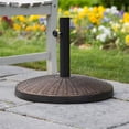 thumbnail image 2 of Walker Edison UB30RWRAB Base de Parasol de Terrasse Extérieure Ronde de Style Osier - Bronze Antique, 2 of 7