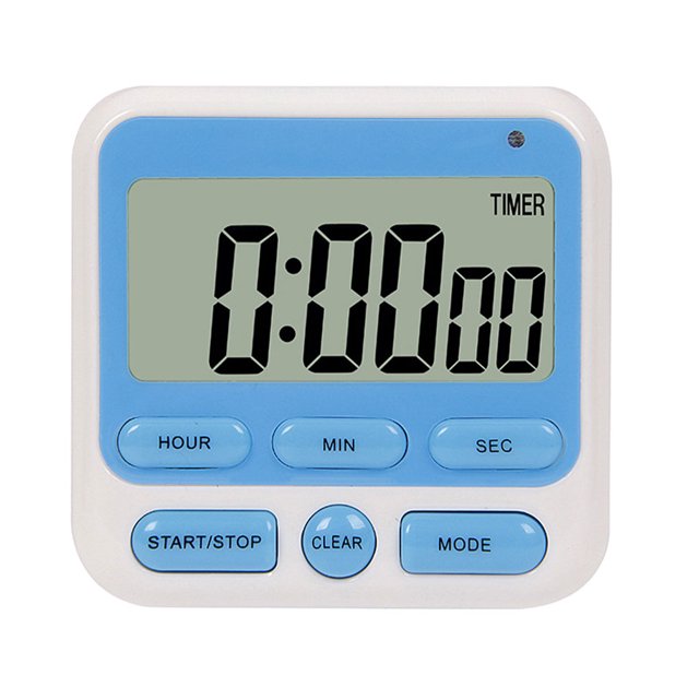 Billuyoard Temporizador versátil con alarma de cuenta regresiva cuadrada para cocina, temporizador de cocina con pantalla Digital Cocina y Comedor azul