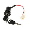 thumbnail image 3 of Almencla Ignition Switch Lock Key Starter Switch Multipurpose High s Locks Cylinder Lock for Golf Cart Motorcycle Moped 2 cable, 3 of 8
