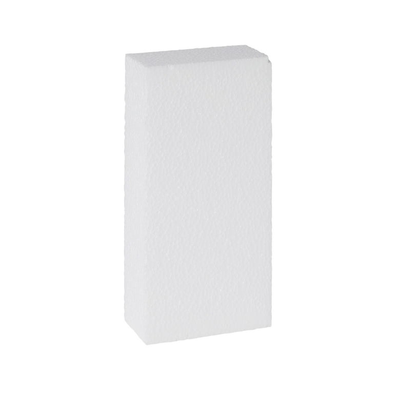 6 Pack Foam Blocks For Crafts - 12x4x2 Polystyrene Brick