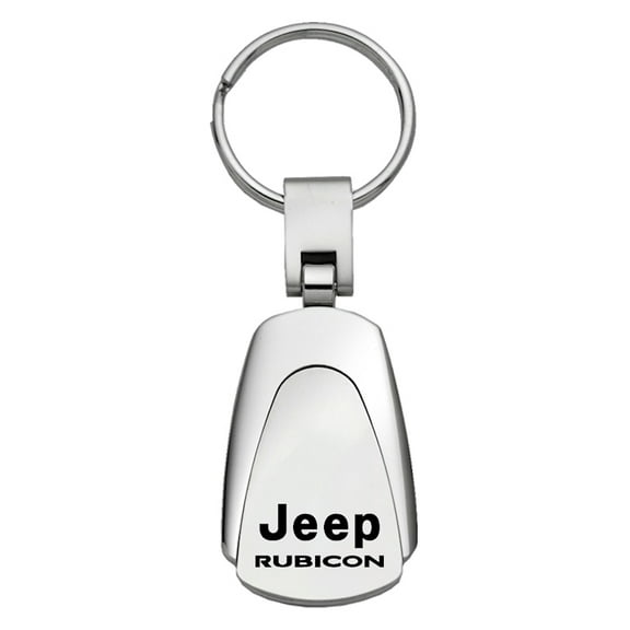 Jeep Rubicon Teardrop Key Chain (Silver)