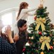 thumbnail image 5 of Lazo de cinta, decoración navideña, decoración de adorno brillante para regalo de navidad para árbol de navidad, fiesta, guirnalda, regalos, mesa, ch Feliz Sencillez, 5 of 5