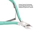 thumbnail image 4 of Cuticle Nipper with Cuticle Pusher - Green Cuticle Trimmer Stainless Steel Cuticle Clipper Cutter Nail Cuticle Remover Tools for Fingernails and Toenails-Green, 4 of 7