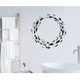thumbnail image 2 of Wall Decal Bathroom Circle Fishes Ocean Marine Vinyl Decor, 2 of 2