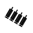 thumbnail image 2 of 4 Pieces Sofa Feet Aluminum Alloy Furniture Legs Modern Style Replacement Couch Legs for Bathroom Cabinets Love Seats Shelves Desks Dresser black 8cm, 2 of 8