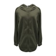 thumbnail image 4 of Baberdicy Zip up Hoodie Women, Women's Cute Hoodies Teen Girl Fall Jacket Oversized Sweatshirts Casual Clothes Zip up Hoodie with Pocket Essentials Hoodie Army Green, 4 of 7