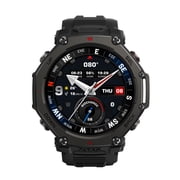 Amazfit T-Rex 3 Pro Outdoor Smart Watch 48mm Sapphire AMOLED Display, Ti Bezel, Dual Band GPS, Offline Maps, 25 Days Battery, Built-in Flashlight, 10 ATM, 180+ Sports Mode for Android & iPhone, Black