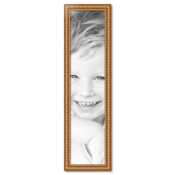 ArtToFrames 12" x 52" Gold Picture Frame, 12x52 inch Gold Wood Poster Frame (WOM-4293)