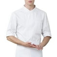 thumbnail image 2 of BELOVING 3/4 Sleeve Chef' Jacket Kitchen Cook Coat Uniforms Unisex White, 2 of 10