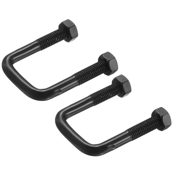 2 Sets M8 Square U-Bolts, 30mm Width 60mm Length 304 Stainless Steel with Nuts