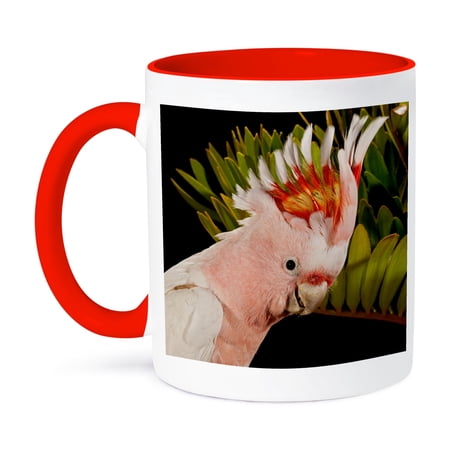 3dRose, Major Mitchells Cockatoo, Bird in Australia - NA02 DNO0867 - David Northcott, 11oz Two-Tone Red Mug