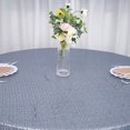 thumbnail image 6 of BalsaCircle 108" Sequin Round Tablecloth Dusty Blue, 6 of 8