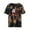 Black, variant on IROINNID 4th of July Tops for Women Round Neck T-Shirt Fashion Blouse Loose Tops Short Sleeve Tops USA July 4th