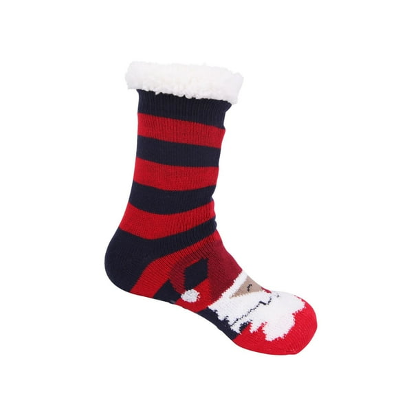 GILIGEGE Fuzzy Slipper Socks for Women Men, Winter Warm Soft Fleece Lined Non Skid Christmas Socks Gift Stocking Stuffers Fluffy Thermal Sherpa Slipper Socks,Ultra Soft Christmas Socks