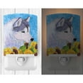 thumbnail image 2 of Caroline's Treasures SS4233CNL Siberian Husky in Summer Flowers Ceramic Night Light, 6x4x3", multicolor, 2 of 2