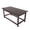 Dark Brown, variant on Costaelm Outdoor Poly Plastic Adirondack Coffee Table, Rectangle Patio Coffee Table, White