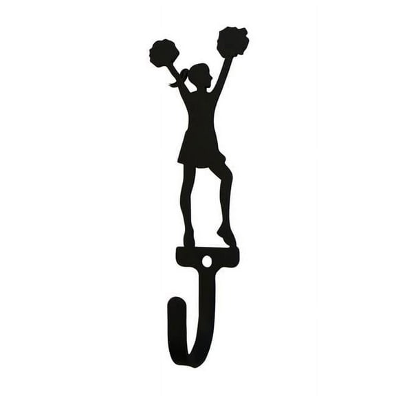 Village Wrought Iron WH-304-S Cheerleader Womans & Girls Wall Hook, Small