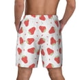 thumbnail image 4 of Uemuo Hand Drawn Strawberry Pattern Mens Swim Trunks Quick Dry Board Shorts with Mesh Lining, Stretch Beach Shorts Quick Dry No-Chafing Board Shorts-Medium, 4 of 9