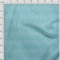 thumbnail image 3 of oneOone Cotton Poplin Twill Turquoise Blue Fabric Geometric African Sewing Fabric By The Yard Printed Diy Clothing Sewing Supplies 56 Inch Wide, 3 of 4