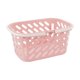 thumbnail image 2 of Cesta de almacenaje de plástico para baño con asa, cesta calada para frutas y verduras, organizador multiusos para artículos de aseo, aperitivos, juguetes, azul o rosa, 2 of 6