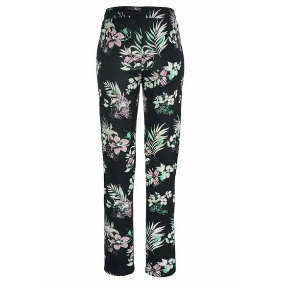 Pntutb Womens High Waist Pants Pockets Drawstring Vacation Casual Print Long Pants
