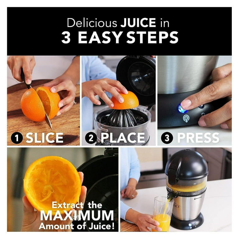 Electric Citrus Juicer, USB Rechargeable Easy Press, Easy to Clean – The  Essential Spot