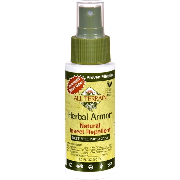 All Terrain Natural Insect Repellent, DEET-FREE Pump Spray, 2 Ounce, Travel-Size