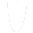 thumbnail image 4 of 14K White Gold 24in 1mm Round Wheat Chain with Lobster Clasp, 4 of 4