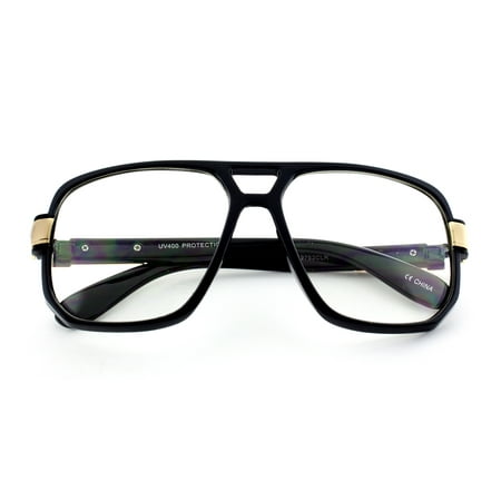 MLC Eyewear Classic Retro Fashion Hiphop Legend RUN DMC Style Glasses Clear Lens UV400
