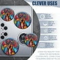 thumbnail image 4 of Electric Stove Burner Covers,4 Pcs Round Gas Burner Cover,8 and 10 Inch,Dachshund in World of Bold and Vivid Patterns, 4 of 7