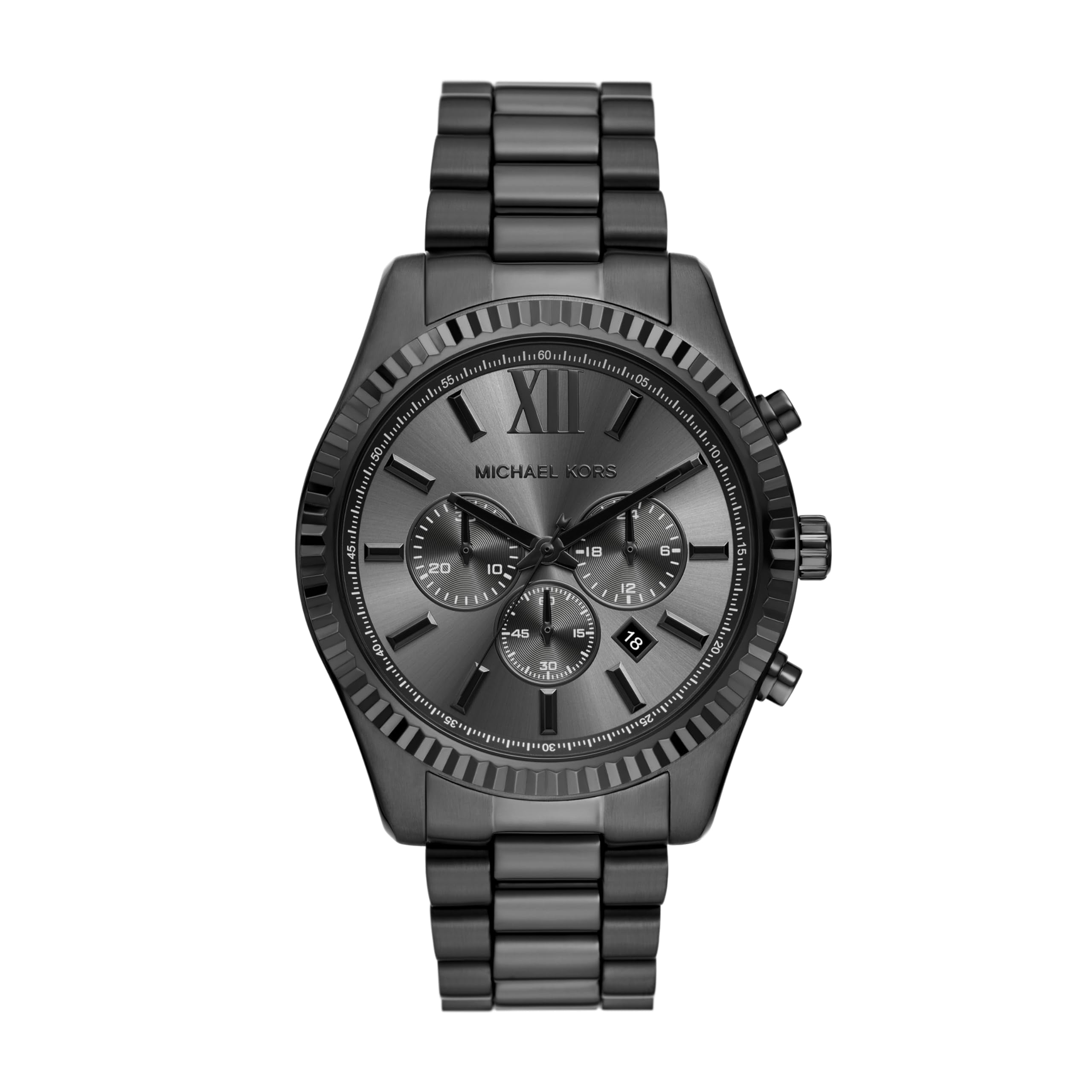Michael Kors Men's Lexington MK8320 Black Stainless-Steel