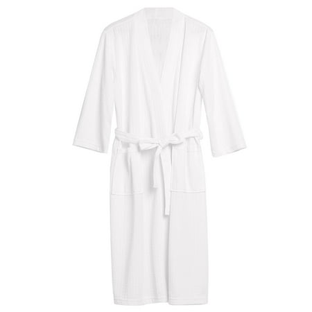 Mens Women Robe-Uarter Men Women Robe Waffle Weave Bathrobe Couple Bath Robes Practical
