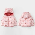 thumbnail image 3 of Avrntaa Clearance Girl Clothes - Toddler Girl Light Puffer Down Jacket with Hoods Baby Coat Pink Jacket Size 4-5T, 3 of 6