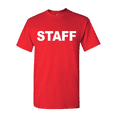 thumbnail image 2 of Tee Hunt Staff T-Shirt Event Staff Uniform Employee Party Security Mens Shirt, Red, 4X-Large, 2 of 5