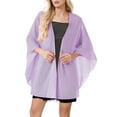 thumbnail image 1 of Chal de gasa para mujer: chal fino y transpirable de color liso, versátil como bufanda o accesorio para vestidos de noche, talla única, 1 of 2